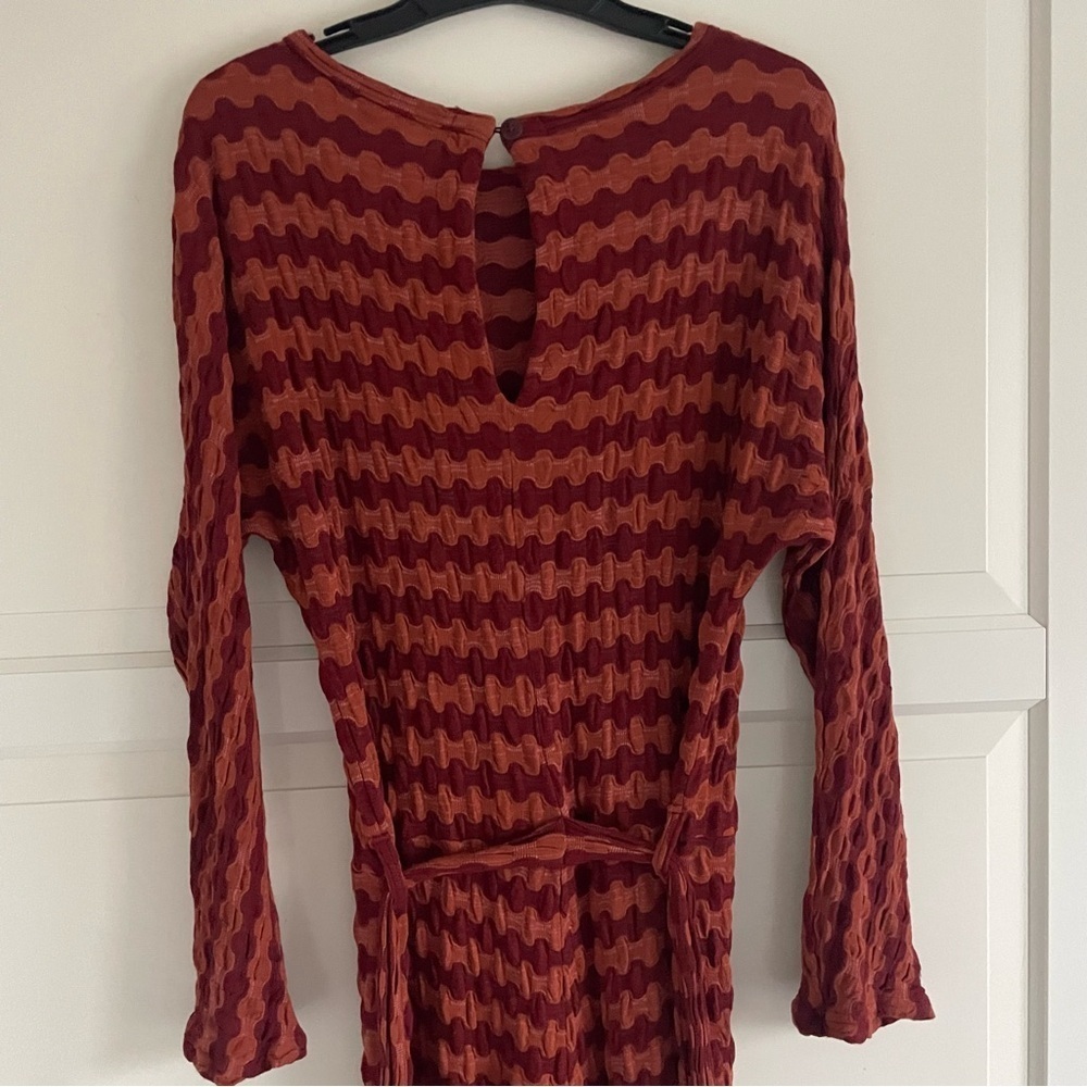 Rita Row Lirio striped rust color jumpsuit 20205 - Picture 6 of 15